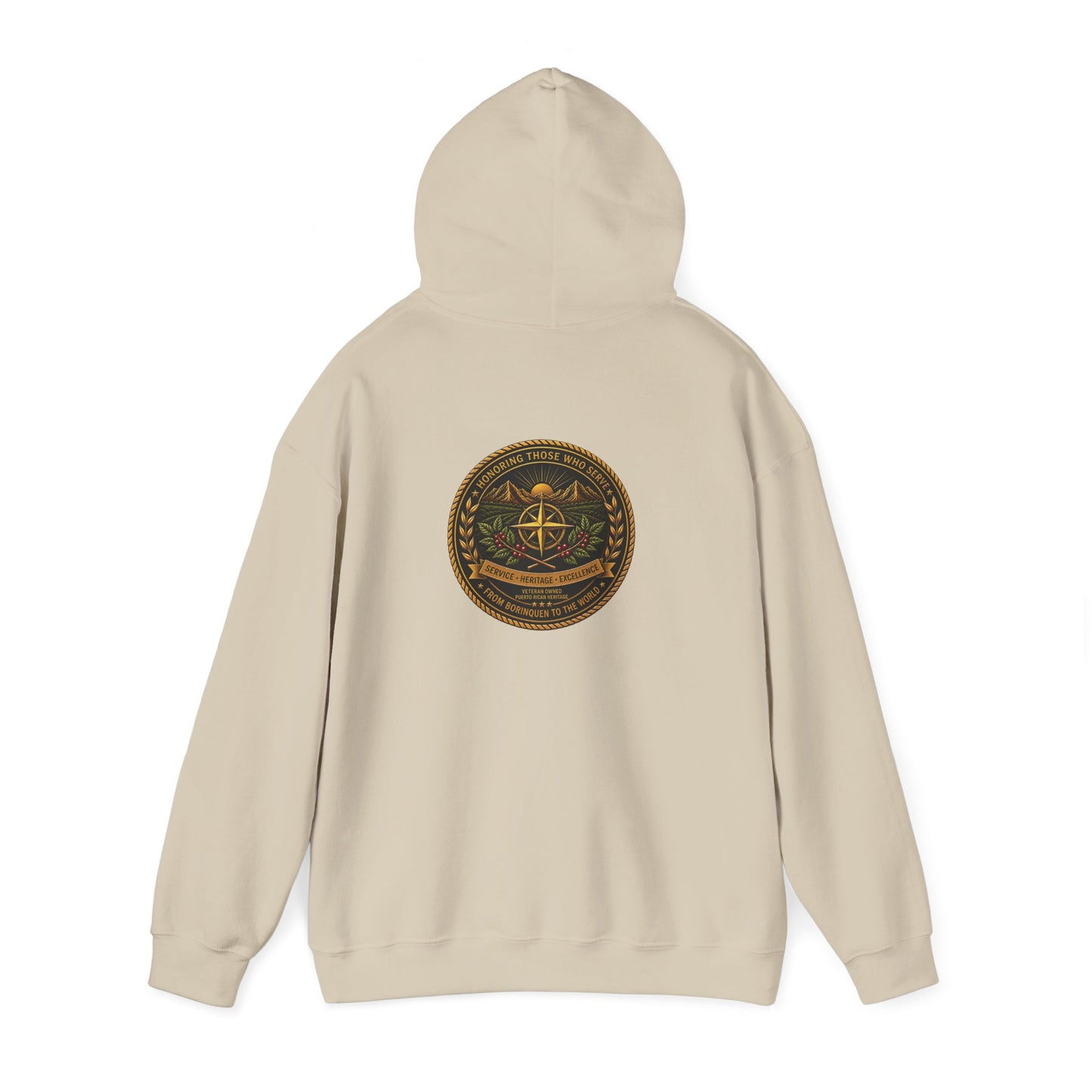 Borinquen Valor Signature Hoodie — Service & Heritage