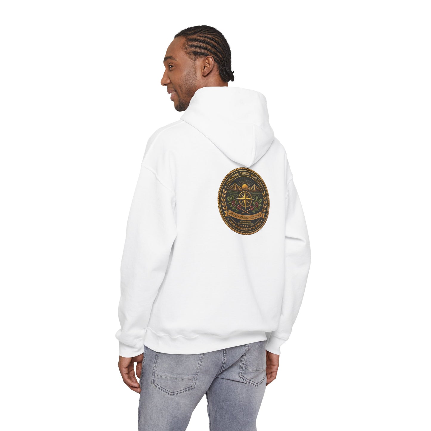 Borinquen Valor Signature Hoodie — Service & Heritage
