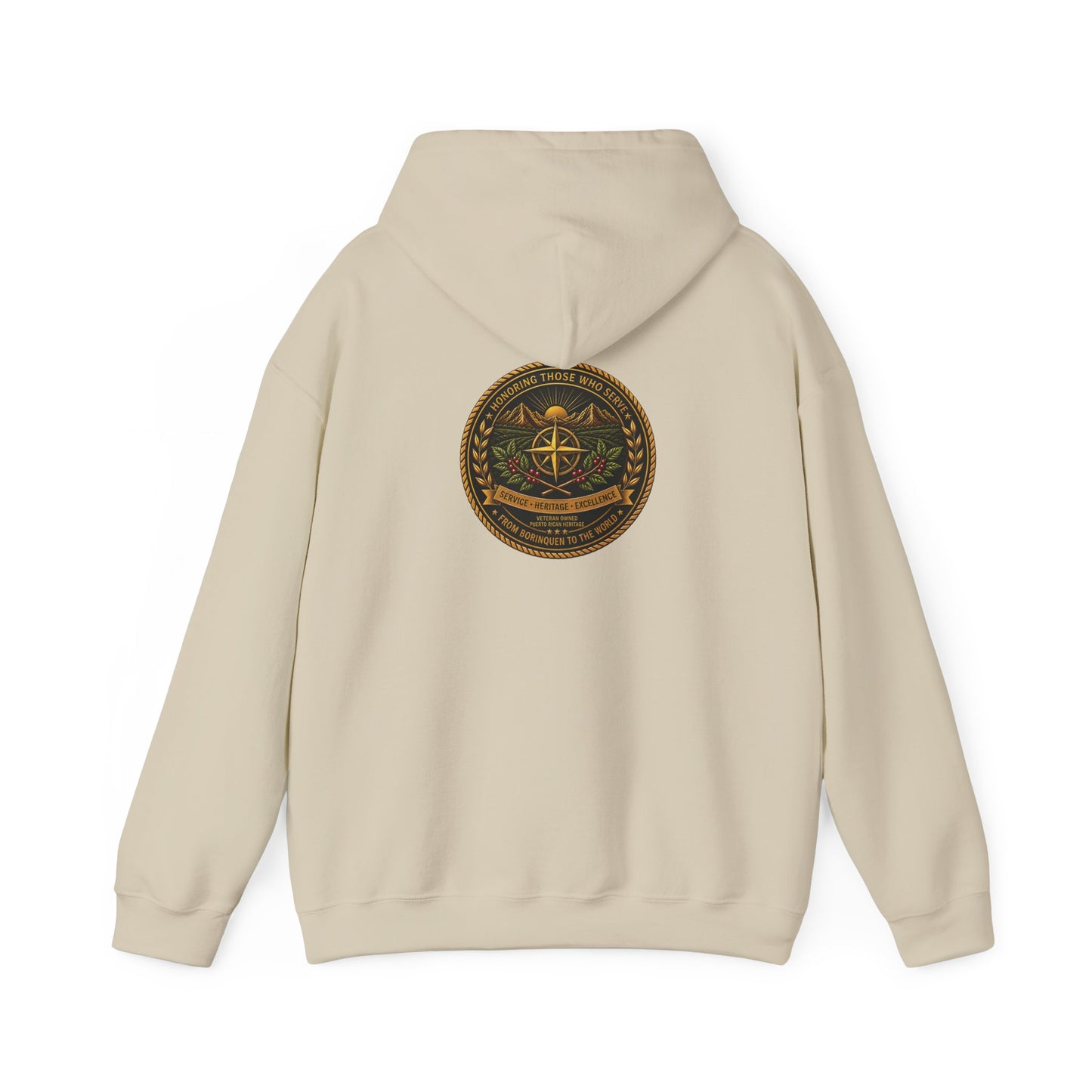 Borinquen Valor Signature Hoodie — Service & Heritage