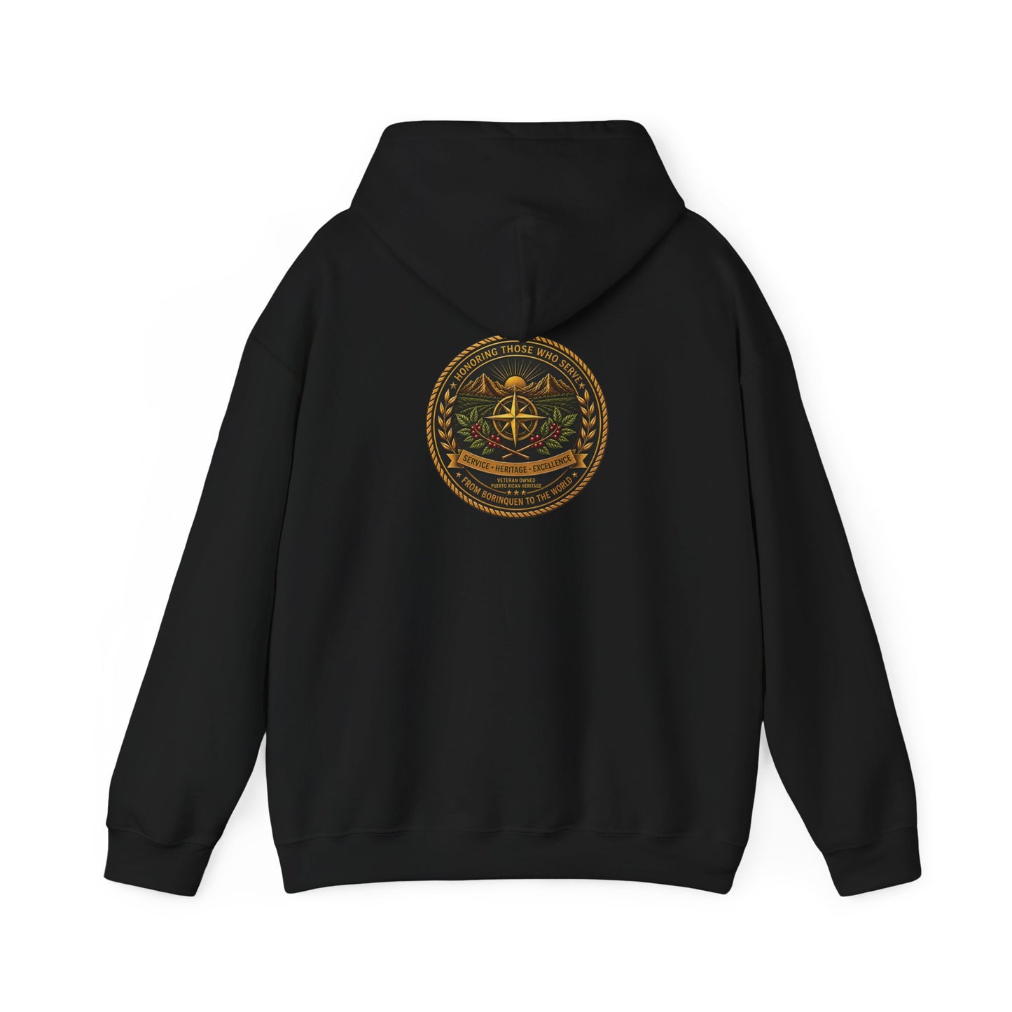 Borinquen Valor Signature Hoodie — Service & Heritage