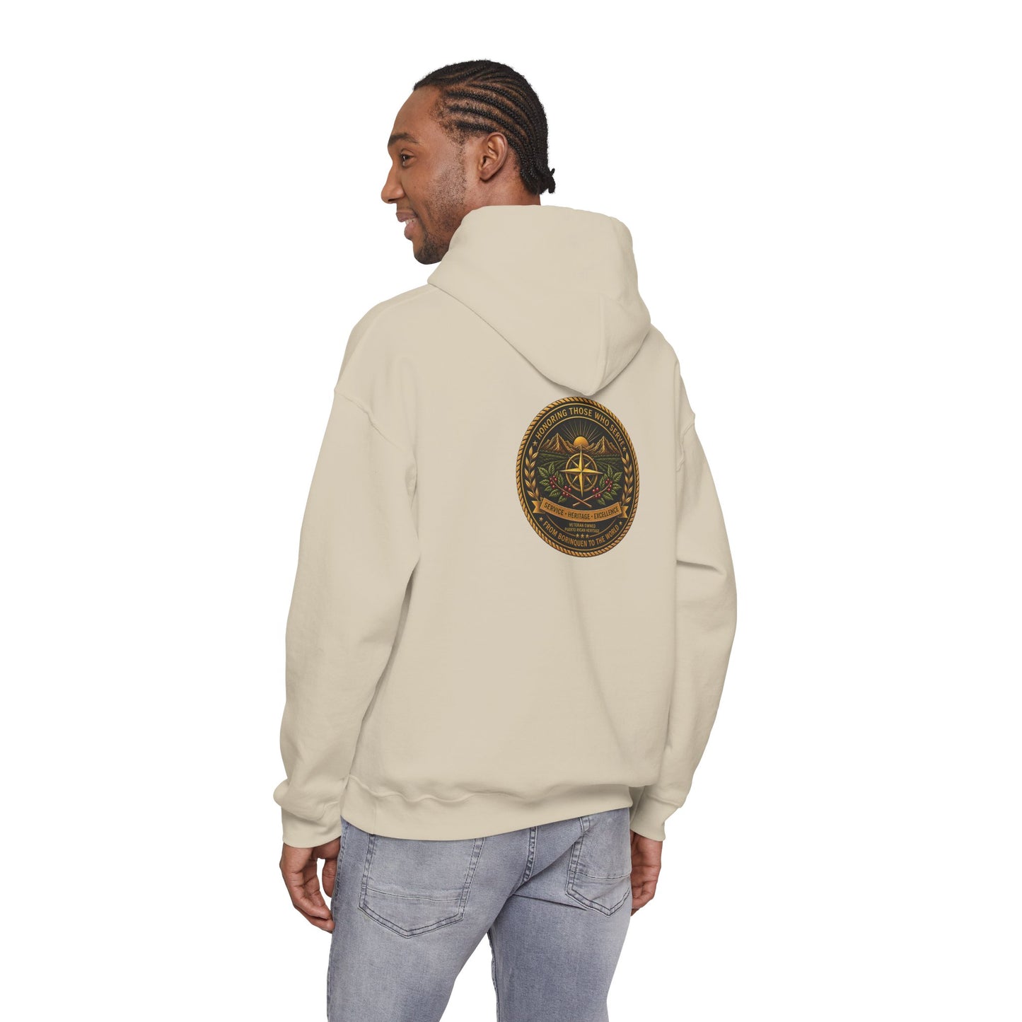 Borinquen Valor Signature Hoodie — Service & Heritage