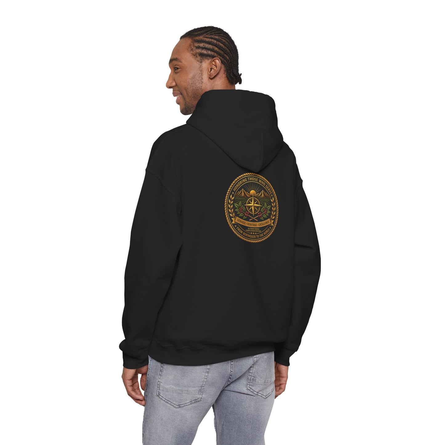 Borinquen Valor Signature Hoodie — Service & Heritage